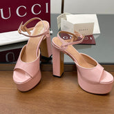 HIGH HEEL SANDALS 13 CM IN LIGHT PINK LAMBSKIN
